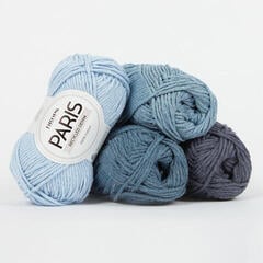 Плетива прежда Drops Paris Uni Colour 29 Ice Blue Плетива прежда - 5