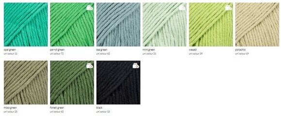 Плетива прежда Drops Paris Uni Colour 72 Parrot Green Плетива прежда - 9