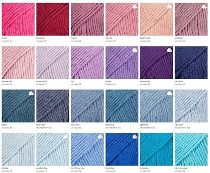 Knitting Yarn Drops Paris Uni Colour 73 Cornflower Blue Knitting Yarn - 8