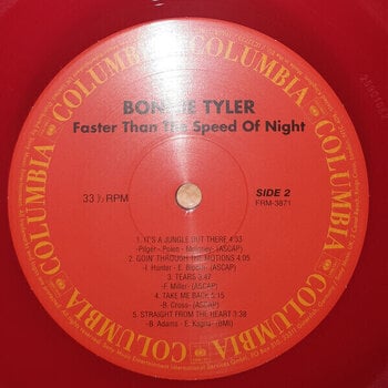 Płyta winylowa Bonnie Tyler - Faster Than the Speed of Night (Red Coloured) (Reissue) (LP) - 4