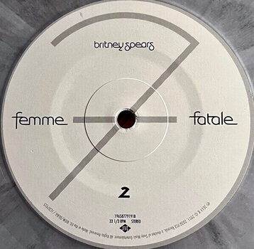 Vinyl Record Britney Spears - Femme Fatale (Light Grey Marbled Coloured) (Limited Edition) (Reissue) (LP) - 5