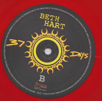 Vinylplade Beth Hart - 37 Days (Transparent Red Coloured) (Limited Edition) (Reissue) (2 LP) - 3