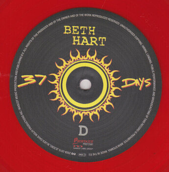 Vinyl Record Beth Hart - 37 Days (Transparent Red Coloured) (Limited Edition) (Reissue) (2 LP) - 5