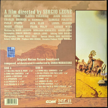 Vinyylilevy Ennio Morricone - Once Upon A Time In The West (Clear Coloured) (Deluxe Edition) (Limited Edition) (Reissue) (LP) - 3