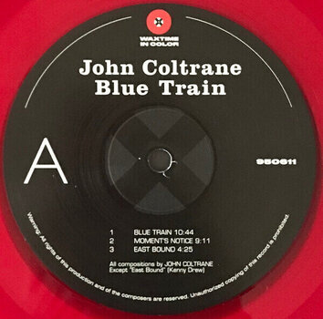 Disc de vinil John Coltrane - Blue Train (Red Coloured) (180 g) (Limited Edition) (Reissue) (LP) - 3