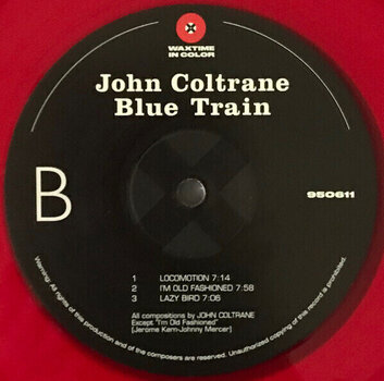 Disque vinyle John Coltrane - Blue Train (Red Coloured) (180 g) (Limited Edition) (Reissue) (LP) - 4