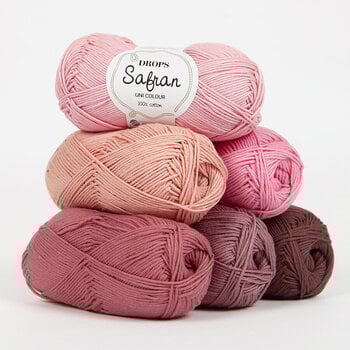 Fil à tricoter Drops Safran Uni Colour 55 Cerise Fil à tricoter - 2