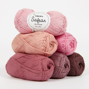 Strickgarn Drops Safran Uni Colour 59 Red Clay Strickgarn - 2