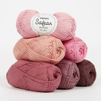 Hilo de tejer Drops Safran Uni Colour 70 Sweet Orchid Hilo de tejer - 2