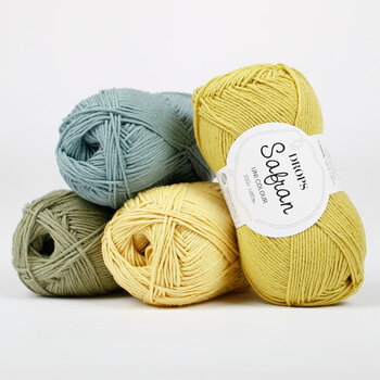 Strickgarn Drops Safran Uni Colour 72 Chalk Strickgarn - 5