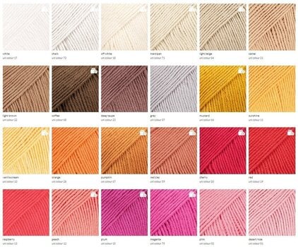 Stickgarn Drops Safran Uni Colour 72 Chalk Stickgarn - 7