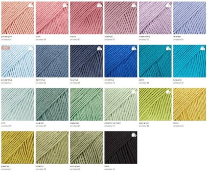 Pletací příze Drops Safran Uni Colour 72 Chalk Pletací příze - 8