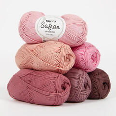 Przędza dziewiarska Drops Safran Uni Colour 01 Desert Rose Przędza dziewiarska - 1