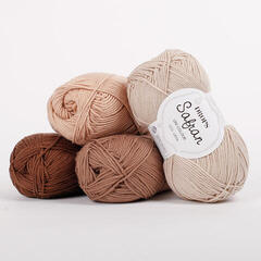 Strickgarn Drops Safran Uni Colour 06 Denim Blue Strickgarn - 3
