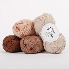 Strickgarn Drops Safran Uni Colour 21 Beige Strickgarn - 3