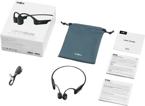 Bone Conduction Headphones Shokz OpenRun USB-C Black Bone Conduction Headphones - 5