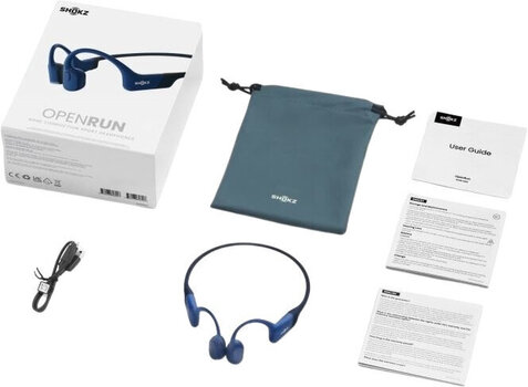 Bone Conduction Headphones Shokz OpenRun USB-C Blue Bone Conduction Headphones - 5