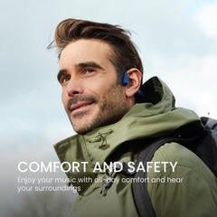 Hörlurar med benledning Shokz OpenRun USB-C Blue Hörlurar med benledning - 6