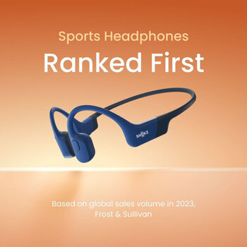 Bone Conduction Headphones Shokz OpenRun USB-C Blue Bone Conduction Headphones - 9