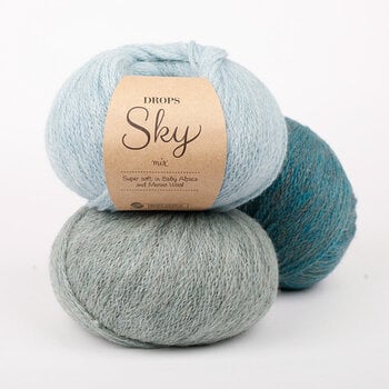 Knitting Yarn Drops Sky Mix 03 Grey Fog Knitting Yarn - 3