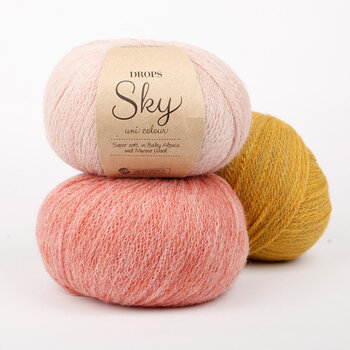 Strickgarn Drops Sky Mix 08 Dusty Violet Strickgarn - 4