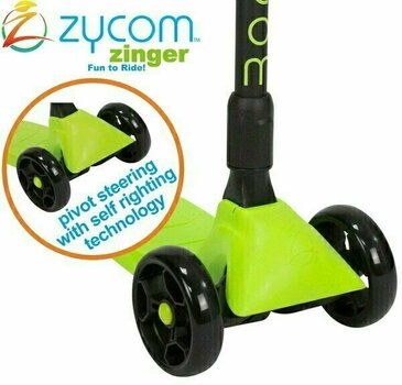 Scuter pentru copii / Tricicletă Zycom Scooter Zinger Lime/Black - 4