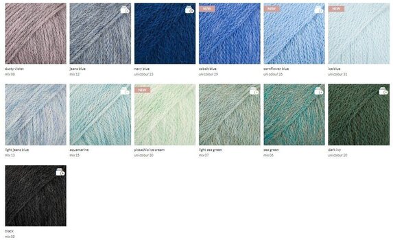 Strikkegarn Drops Sky Uni Colour 26 Cornflower Blue Strikkegarn - 8