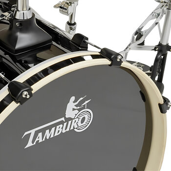 Akustik-Drumset Tamburo T5R22DARK Black Akustik-Drumset - 5