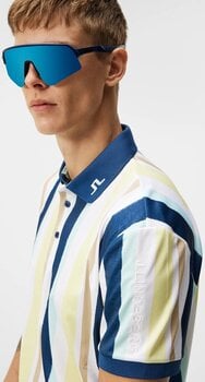 Pikétröja J.Lindeberg Tour Tech Reg Fit Print Mens Painted Wax Stripe Yellow M Pikétröja - 3