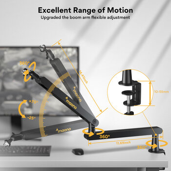 Desk Microphone Stand Maono BA92 Desk Microphone Stand - 7