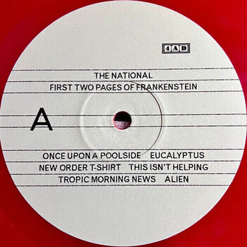 Vinylplade National - First Two Pages of Frankenstein (Limited Edition) (Red Coloured) (LP) - 3