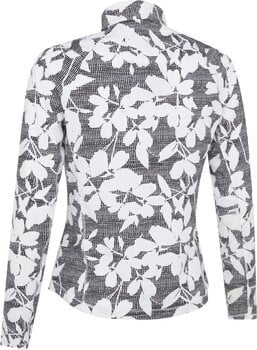 Mikina/Svetr Callaway Womens Textured Abstract Print Long Sleeve Top Caviar L Sweatshirt - 2