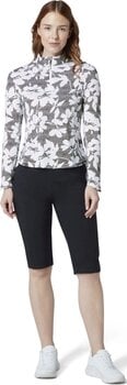 Pulóver Callaway Womens Textured Abstract Print Long Sleeve Top Caviar L Pulóver - 3