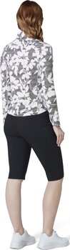 Pulóver Callaway Womens Textured Abstract Print Long Sleeve Top Caviar XS Pulóver - 4