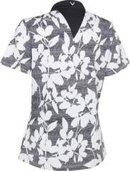 Риза за поло Callaway Textured Abstract Floral Womens Caviar - 1