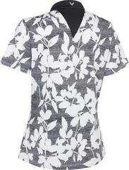 Polo košeľa Callaway Textured Abstract Floral Womens Caviar - 1