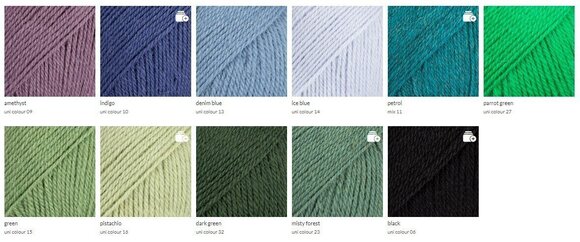 Breigaren Drops Flora Uni Colour 27 Parrot Green Breigaren - 8