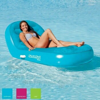 Opblaasbaar speelgoed voor in het water Airhead Inflatable Chaise Lounge 1 Person saphire - 2