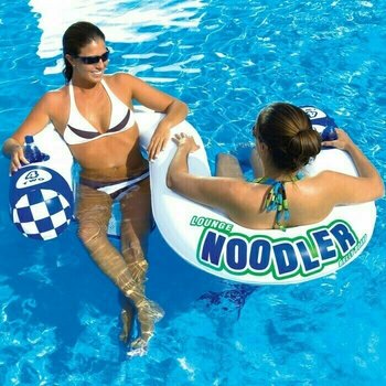 Matelas de piscine Sportsstuff Inflatable Noodler 2 Persons White/Blue - 3