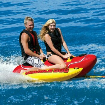 Fun Tube Airhead Towable Double Dog 2 Persons red/yellow - 2