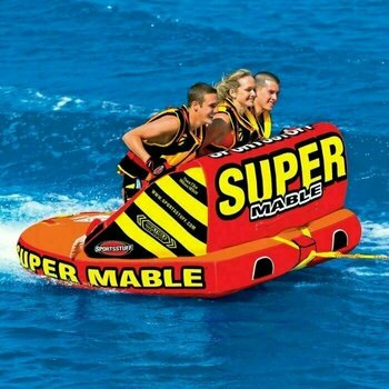 Aufblasbare Ringe / Bananen / Boote Sportsstuff Towable Super Mable 3 Persons Orange/Black/Red - 3