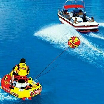 Nafukovacie koleso za čln Sportsstuff Towable Booster Ball Incl. Rope Red/Yellow - 2