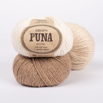 Strickgarn Drops Puna Natural Natural Mix 17 Nougat Strickgarn - 3