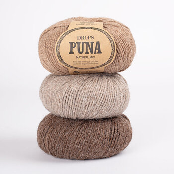 Strickgarn Drops Puna Natural Natural Mix 17 Nougat Strickgarn - 4