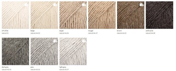 Knitting Yarn Drops Puna Natural Natural Mix 17 Nougat Knitting Yarn - 6