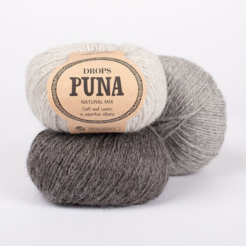 Pletací příze Drops Puna Natural Natural Mix 07 Light Grey Pletací příze - 2