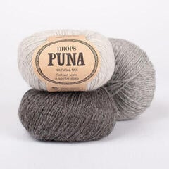Fil à tricoter Drops Puna Natural Mix 04 Taupe Fil à tricoter - 1
