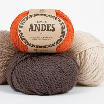 Pletací příze Drops Andes Uni Colour 9021 Almond Pletací příze - 4