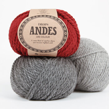 Pletací příze Drops Andes Uni Colour 9021 Almond Pletací příze - 5