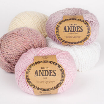 Fil à tricoter Drops Andes Uni Colour 9021 Almond Fil à tricoter - 6